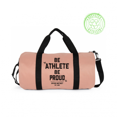 Recycled Sport Bag Flamingo "Be Athlete Be Proud"