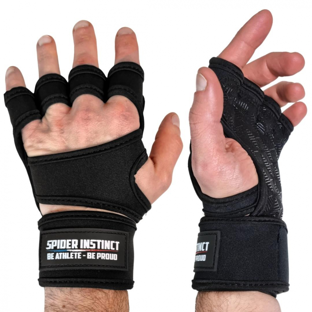 Gants De Musculation Warrior Gear - Avec Strap Poignet Ajustable, Rembourrage Paume - Unisexe