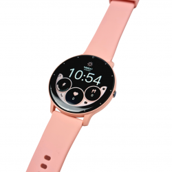 Montre de Sport connectée SI Watch Pro ZL02 - Vue écran tactile HD - Montre Rose Flamingo- Spider Instinct