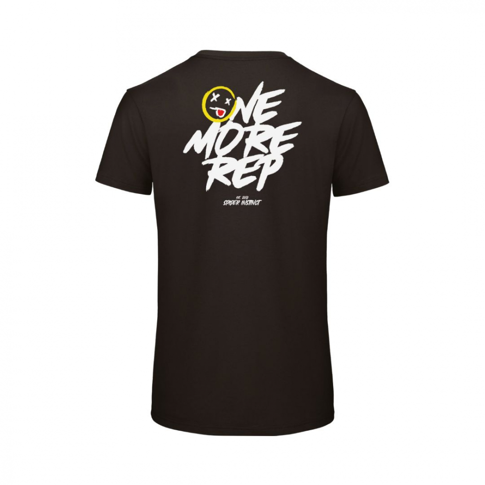 T-Shirt Homme One More Reps - Couleur noir avec design au dos - Spider Instinct