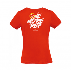T-Shirt One More Reps Fire Femme - Design de dos - Spider Instinct