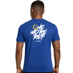 T-Shirt One More Reps Blue Homme vue de dos - T-Shirt Crossfit - Spider Instinct