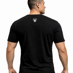 T-Shirt Homme “No Excuses. Just Work” Noir - Spider Instinct - Vue de dos avec le logo SI 2026