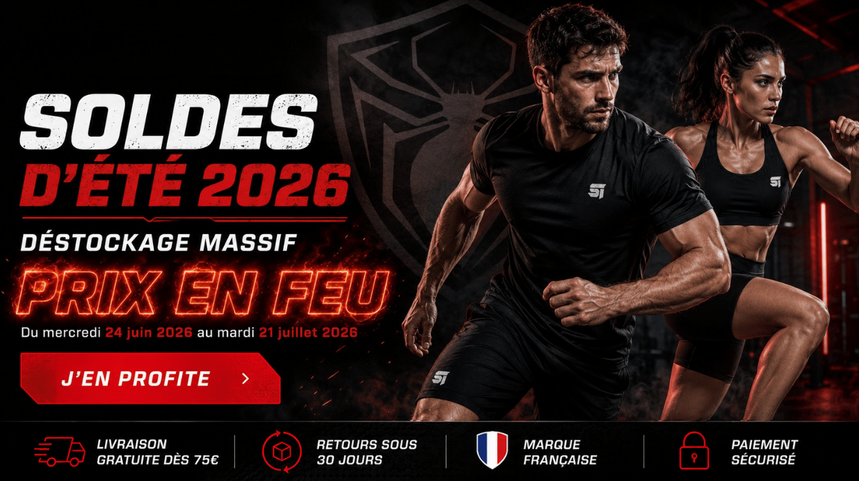Bannière Spider Instinct vêtements de sport MMA Cross-Training accessoires nutrition pour athlètes exigeants